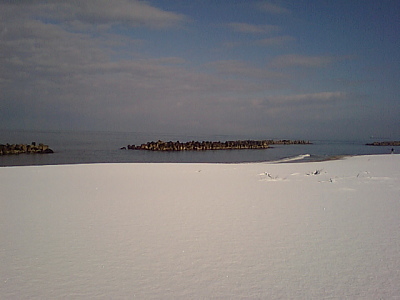 雪の塩谷浜②